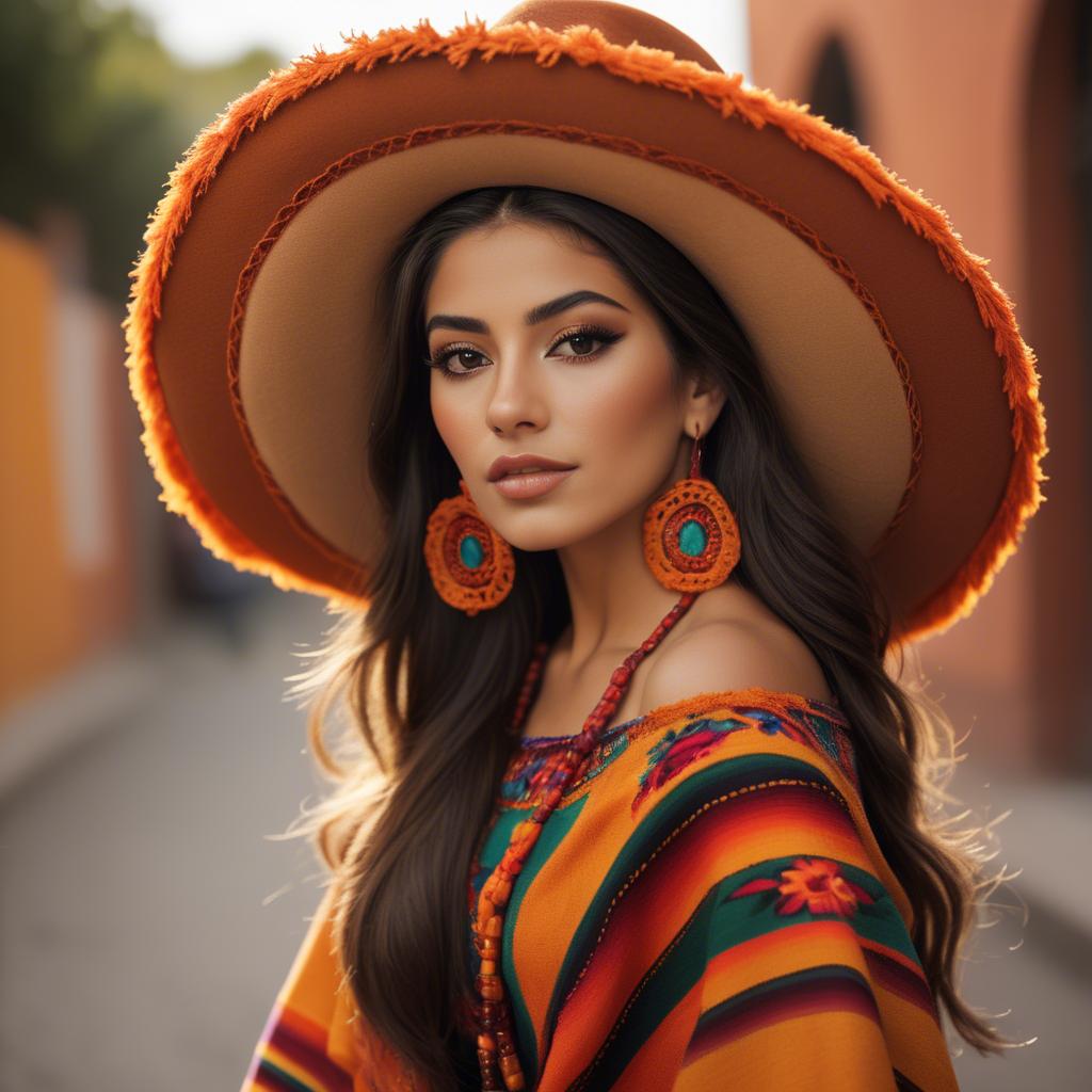A stunning image of mexican beauty in warm colors.