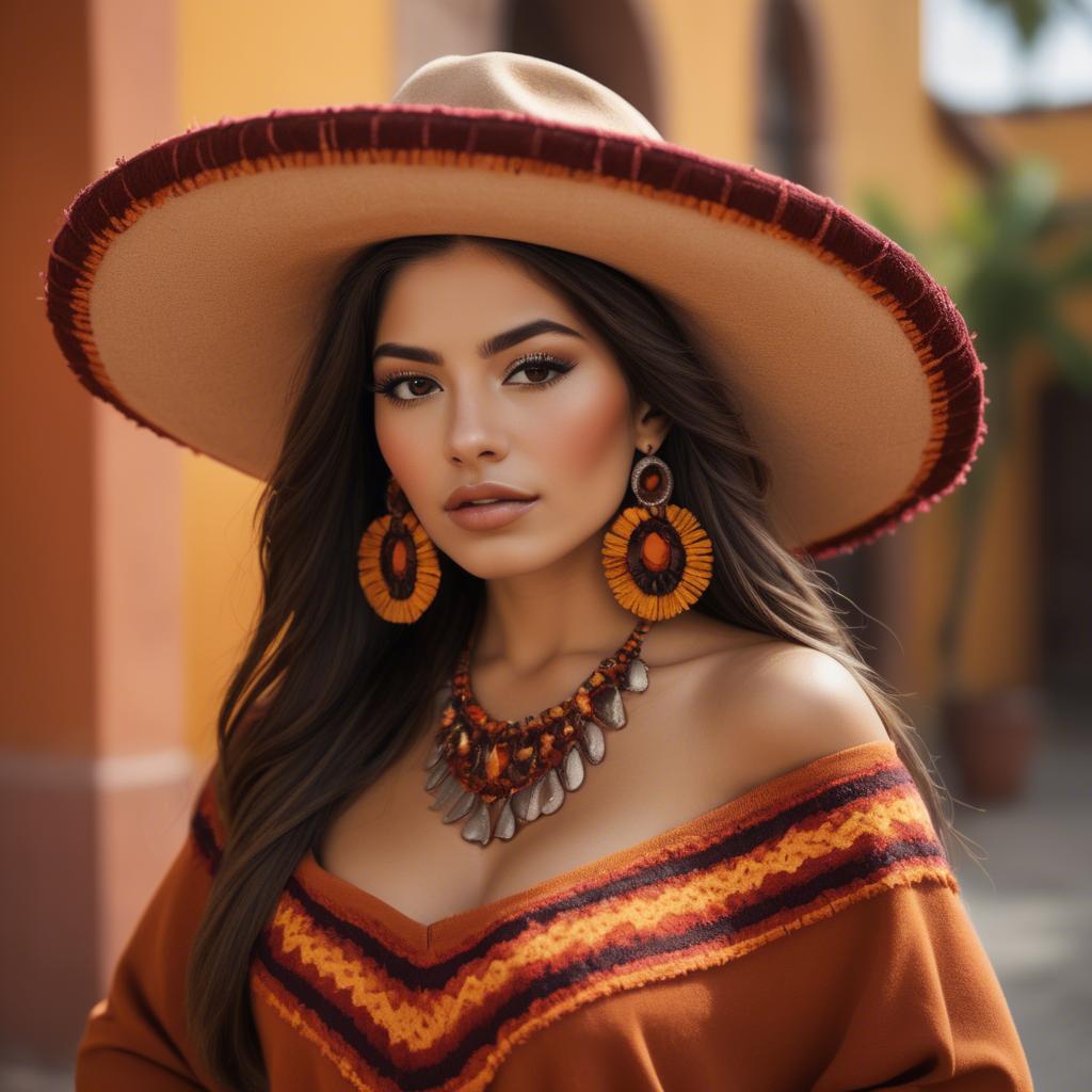 A stunning image of mexican beauty in warm colors.