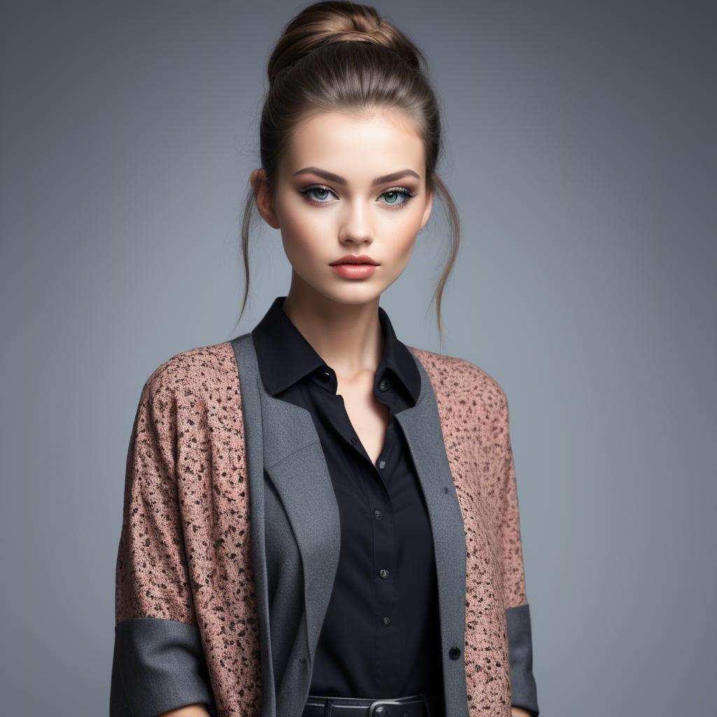 A stunning image of modern fashion model.