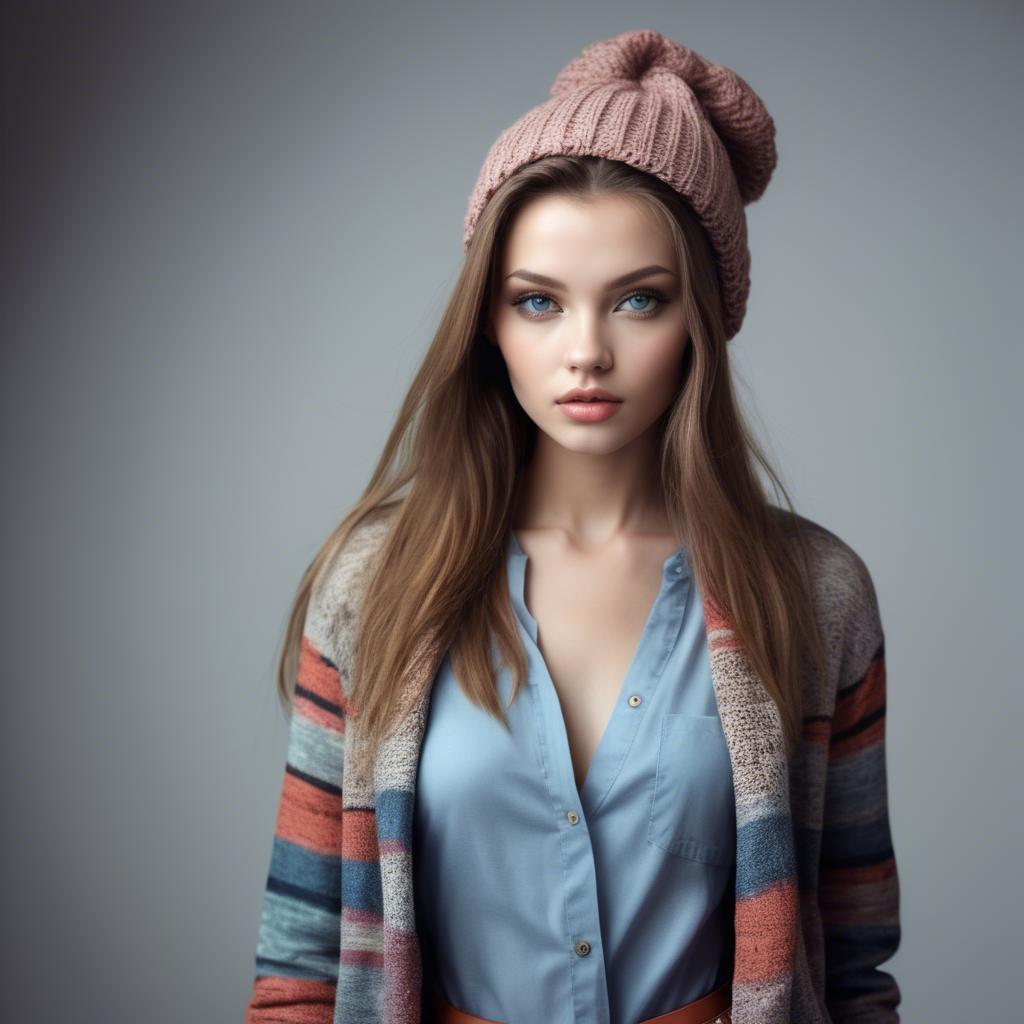 A stunning image of modern fashion model.