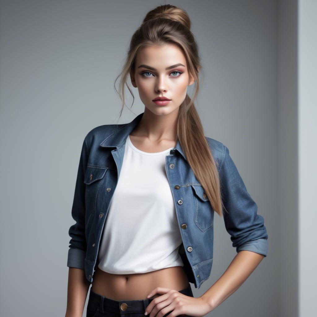 A stunning image of modern fashion model.