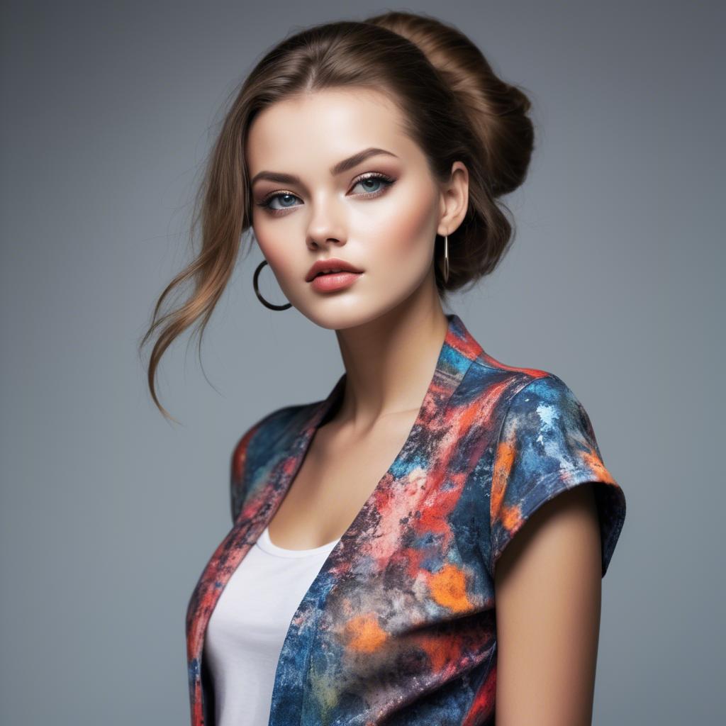 A stunning image of modern fashion model.