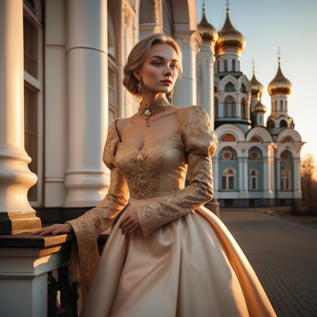 A stunning image of russian elegance in golden hour.