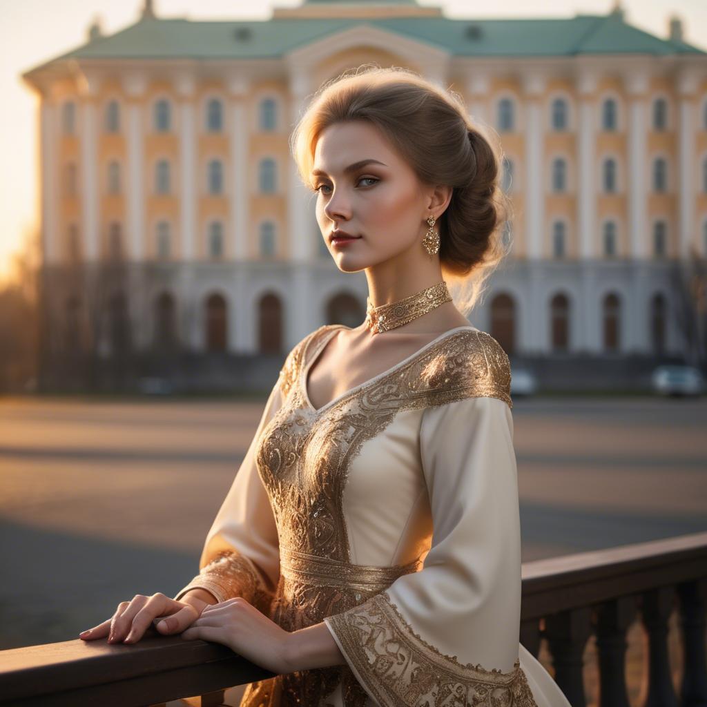 A stunning image of russian elegance in golden hour.
