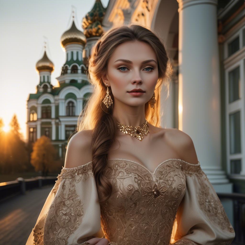 A stunning image of russian elegance in golden hour.