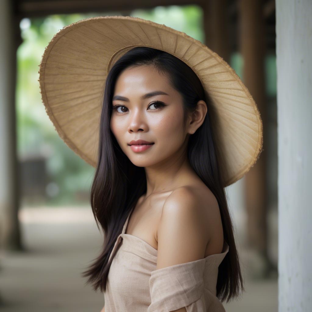 A stunning image of thai woman in natural lighting.