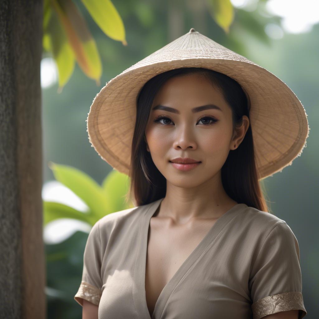 A stunning image of thai woman in natural lighting.