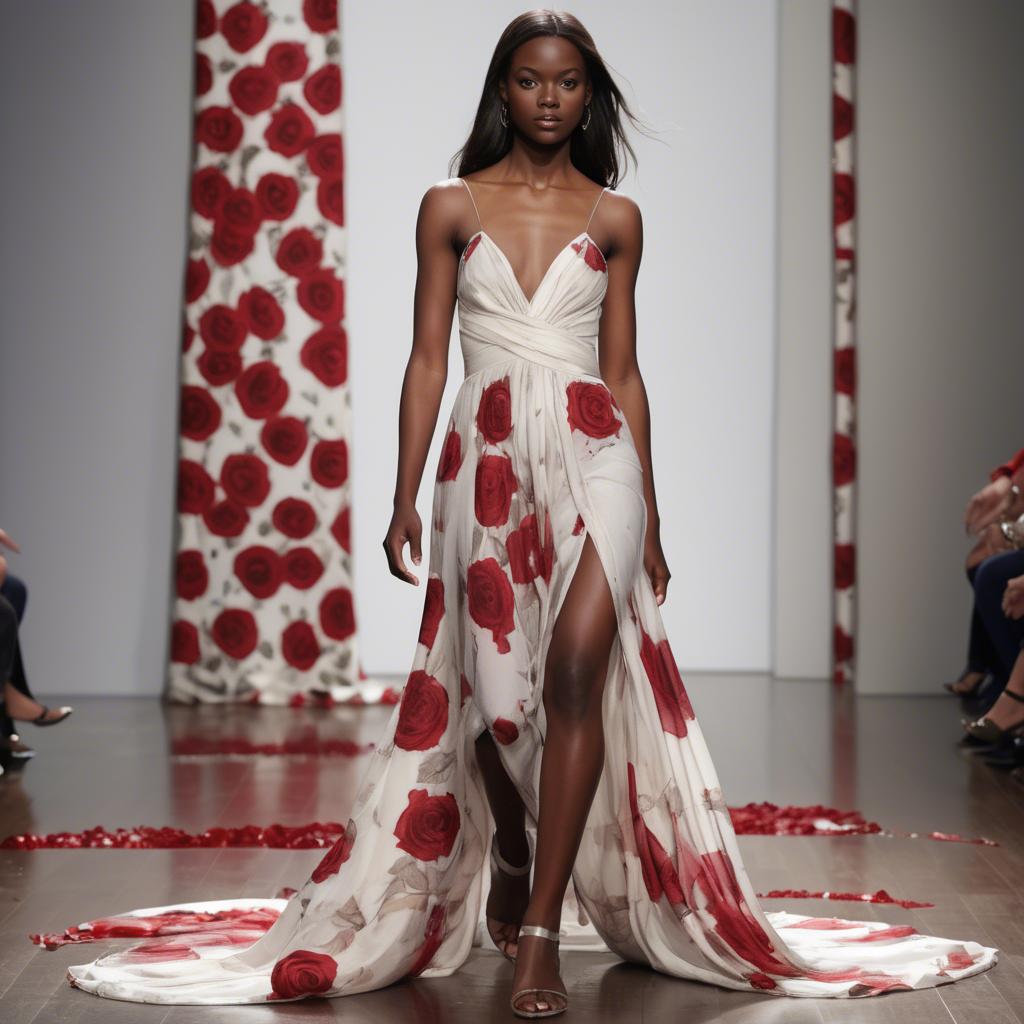 A stunning image of american beauty in flowing fabrics.