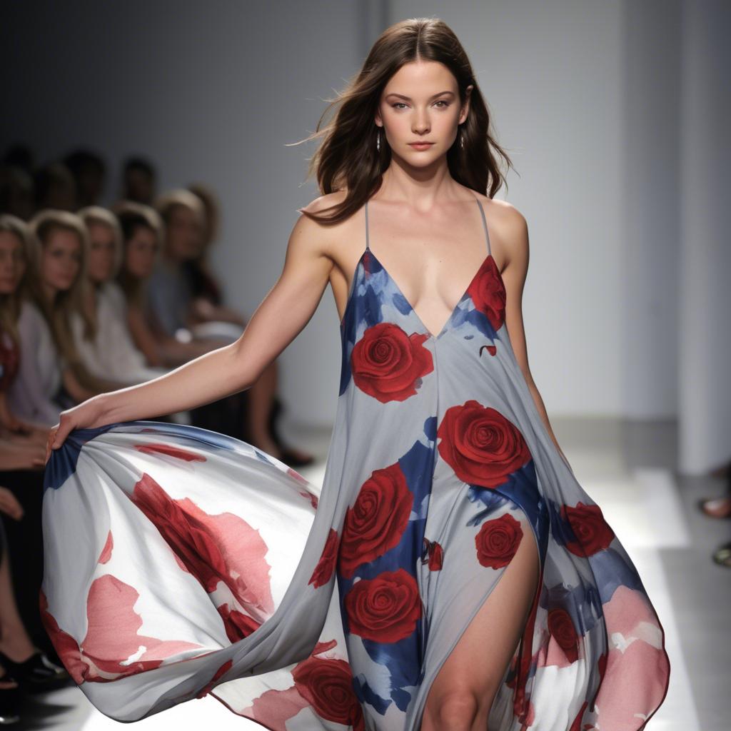 A stunning image of american beauty in flowing fabrics.