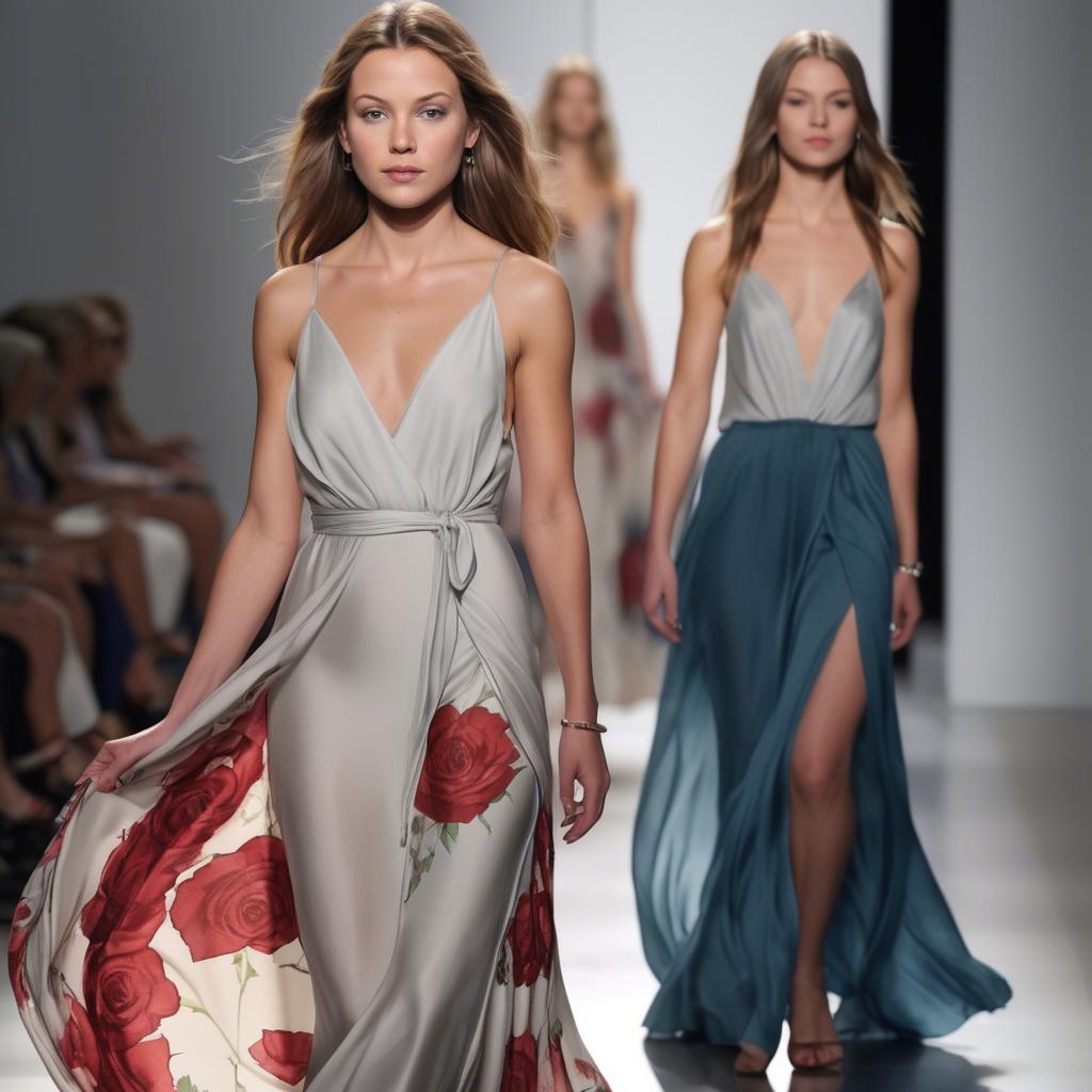 A stunning image of american beauty in flowing fabrics.
