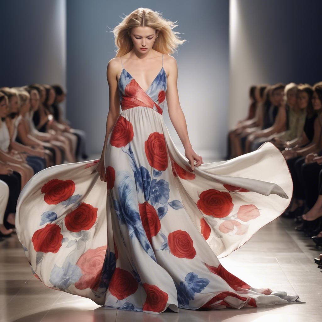 A stunning image of american beauty in flowing fabrics.