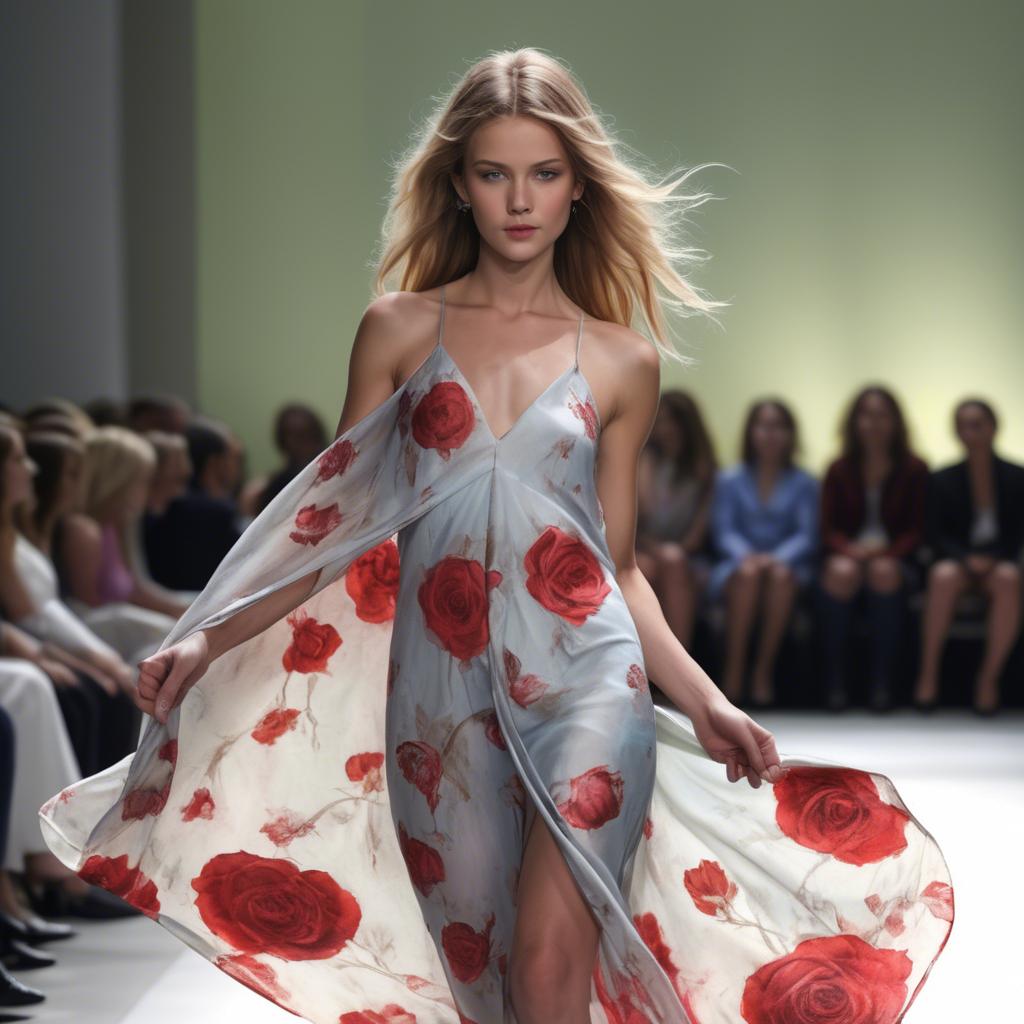 A stunning image of american beauty in flowing fabrics.