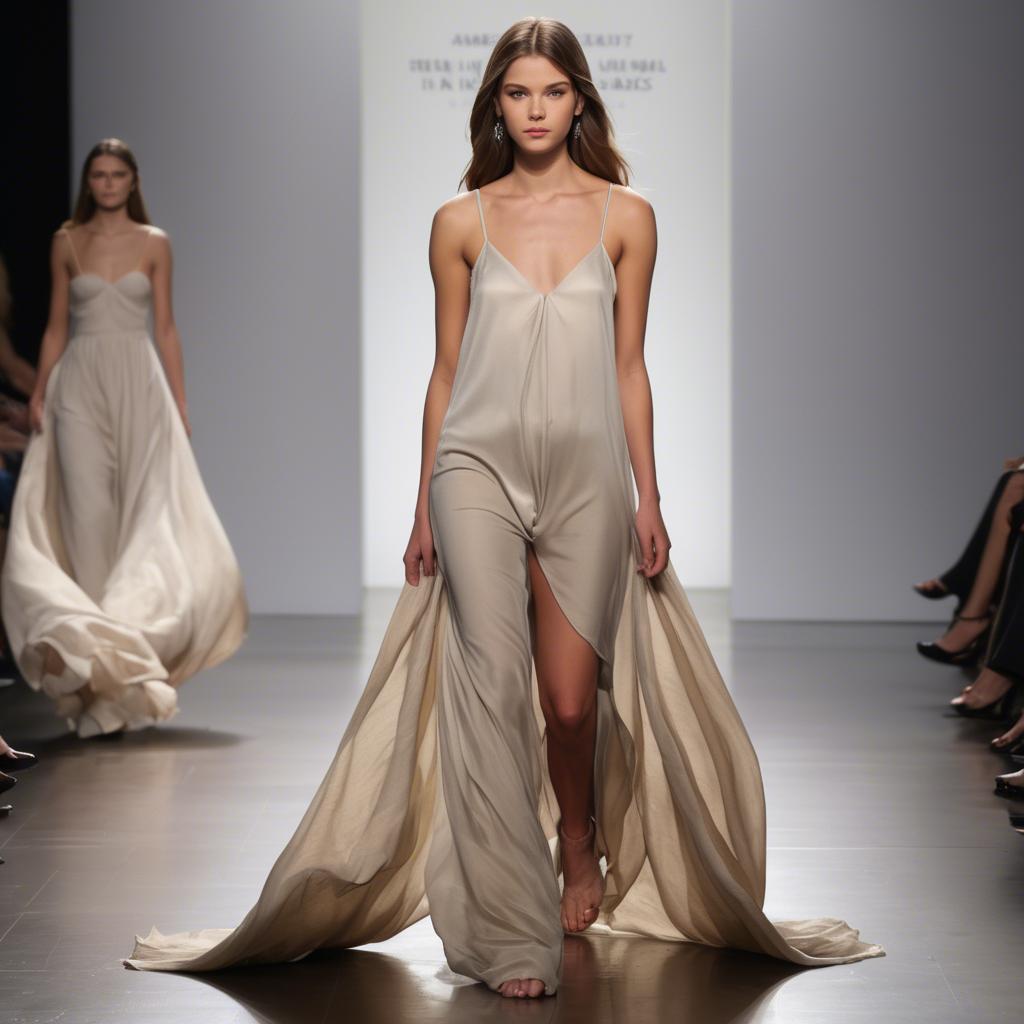 A stunning image of american beauty in natural flowing fabrics.