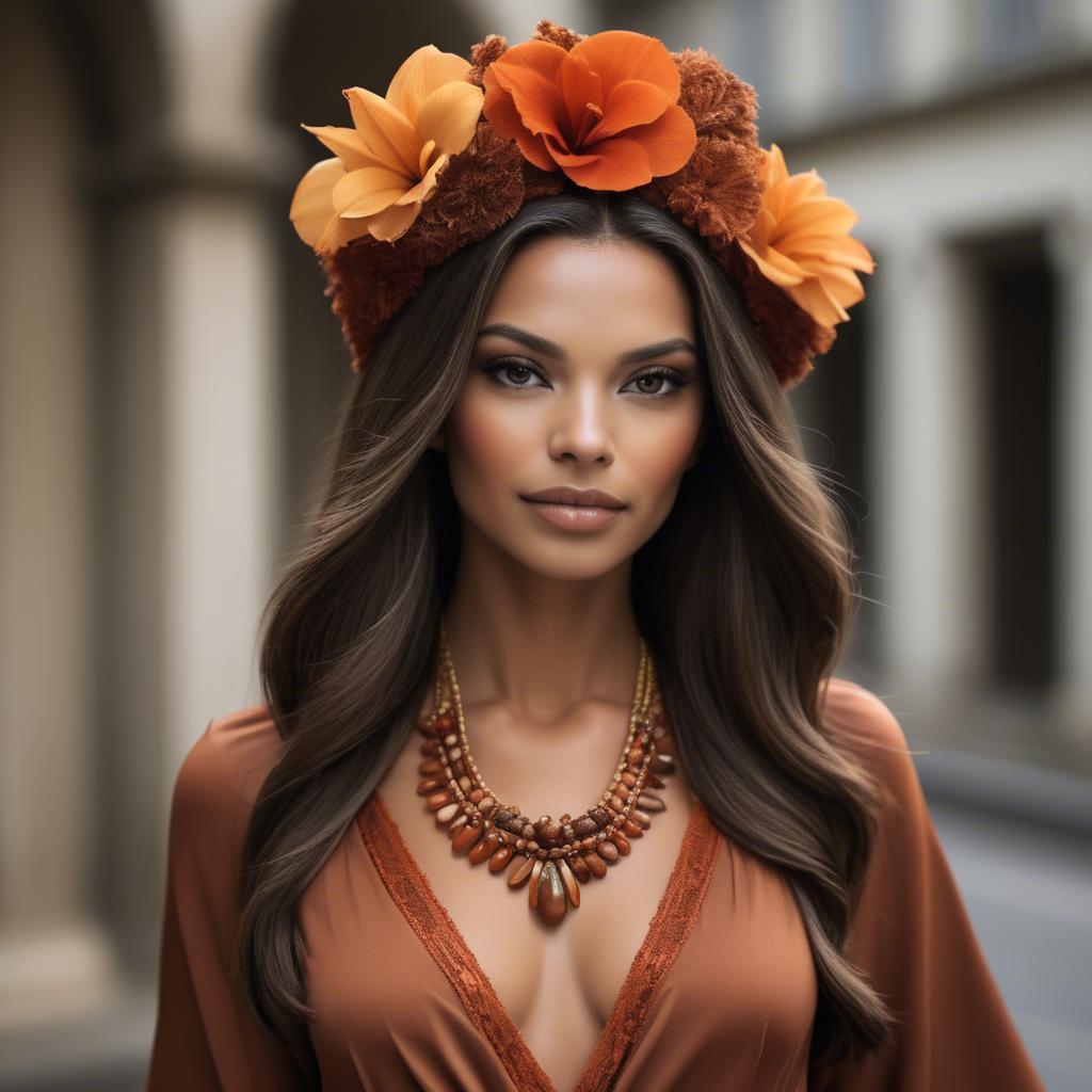 A stunning image of brazilian elegance in warm tones.