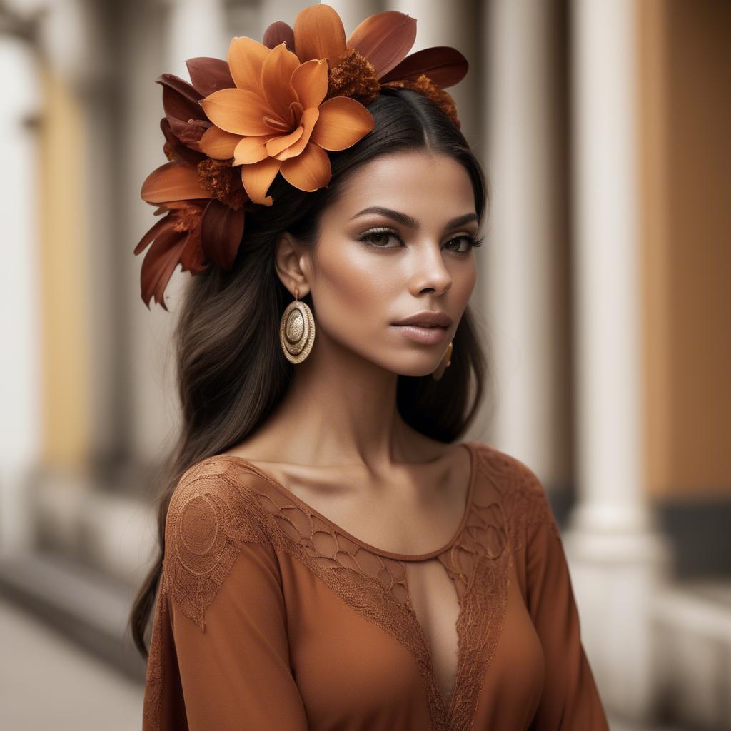 A stunning image of brazilian elegance in warm tones.