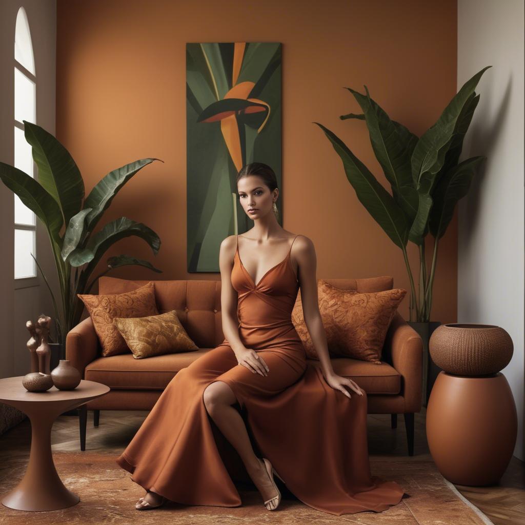 A stunning image of brazilian elegance in warm tones.