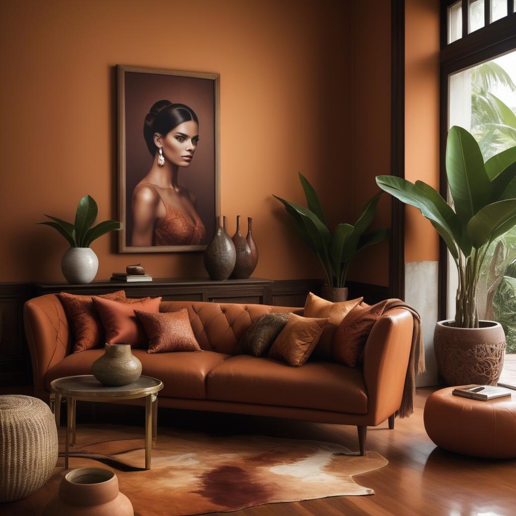 A stunning image of brazilian elegance in warm tones.