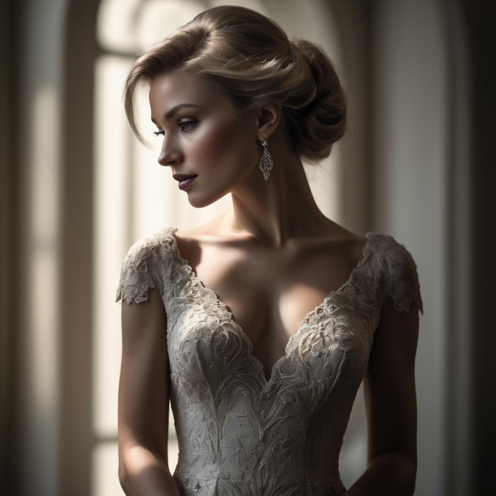 A stunning image of caucasian elegance in dramatic light.