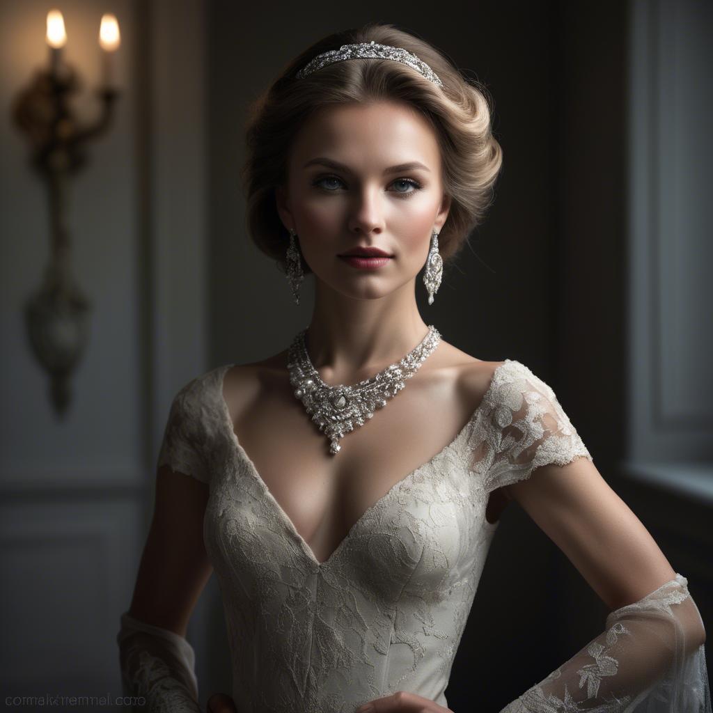 A stunning image of caucasian elegance in dramatic light.