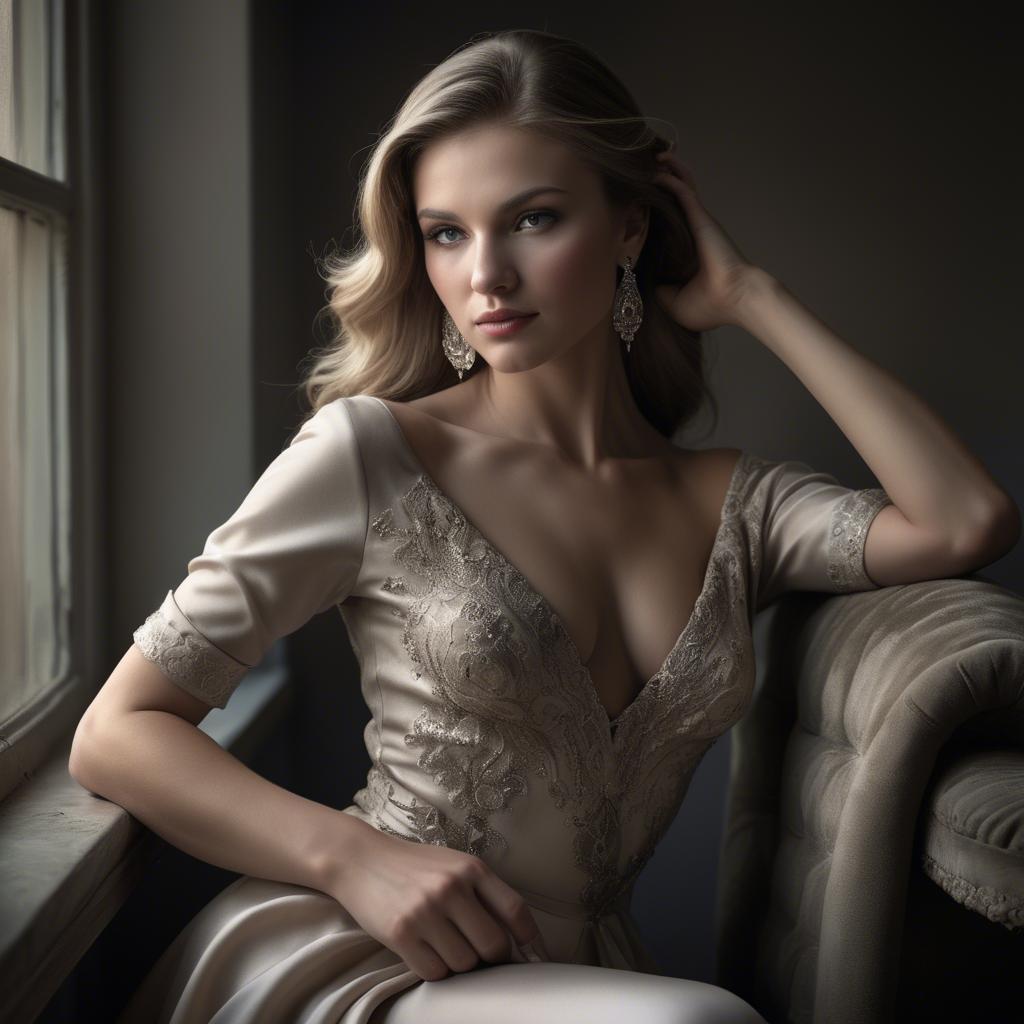 A stunning image of caucasian elegance in dramatic light.