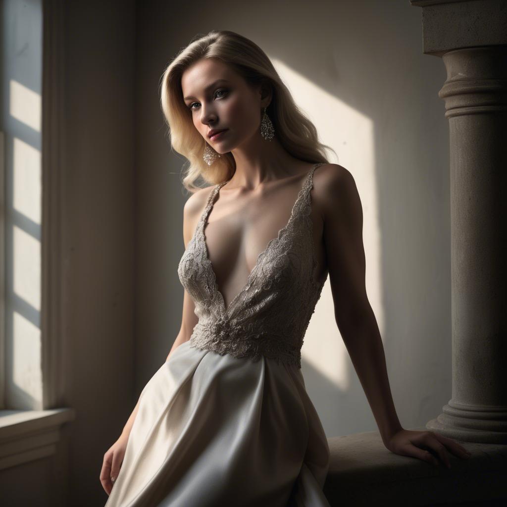 A stunning image of caucasian elegance in dramatic light.