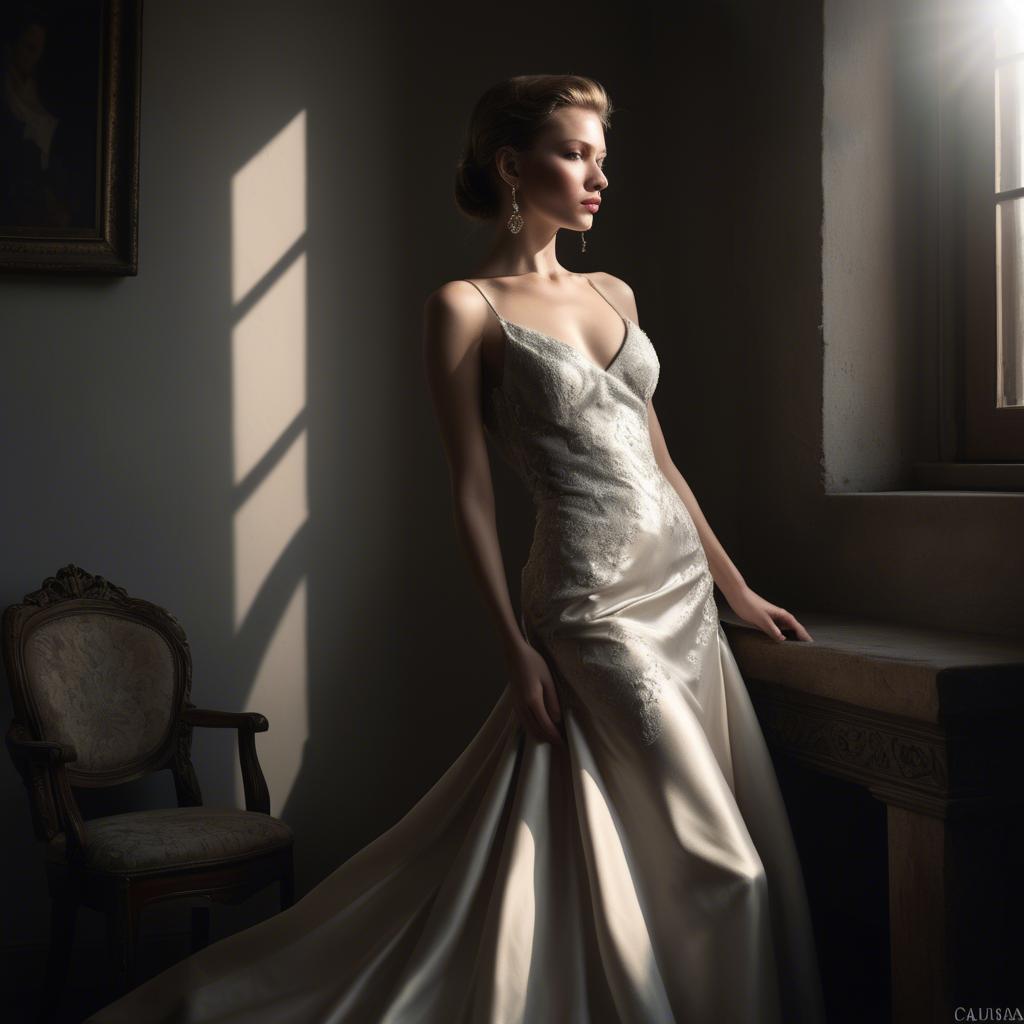A stunning image of caucasian elegance in dramatic light.