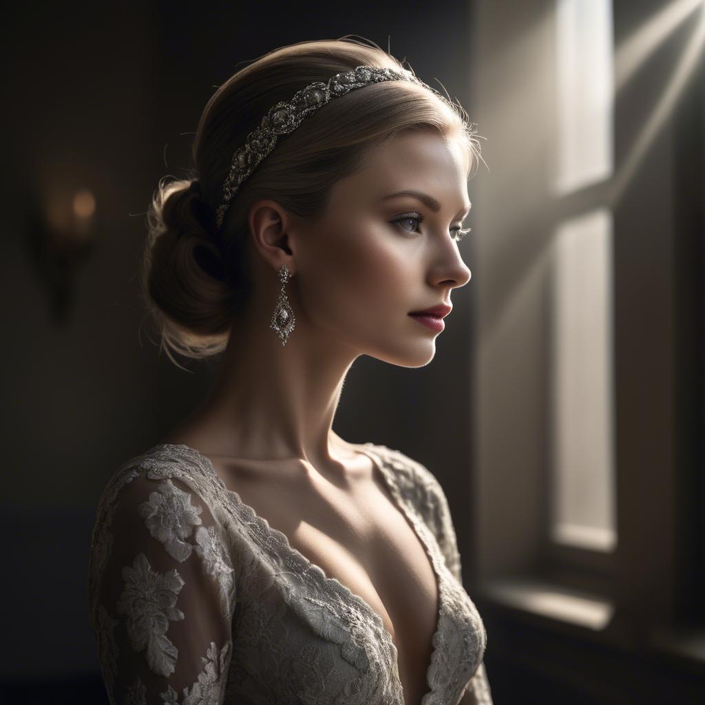 A stunning image of caucasian elegance in dramatic light.