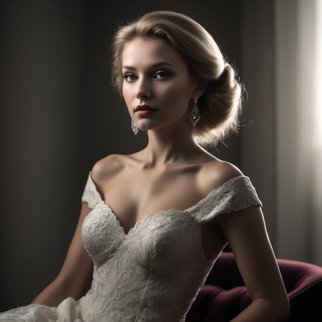 A stunning image of caucasian elegance in dramatic light.