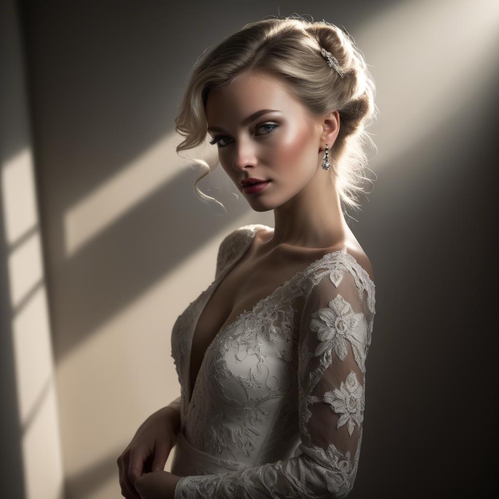 A stunning image of caucasian elegance in dramatic light.