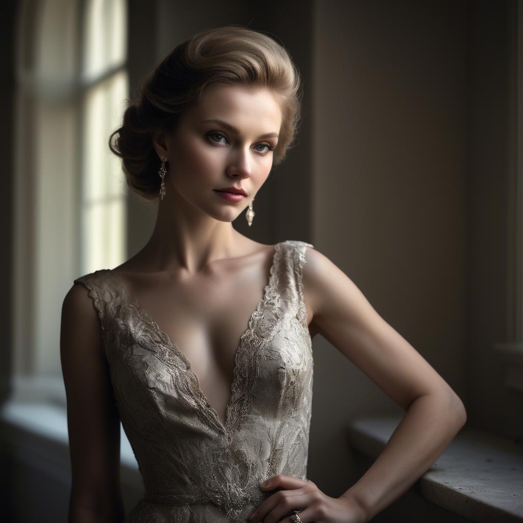 A stunning image of caucasian elegance in dramatic light.