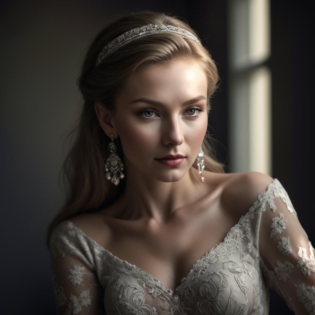 A stunning image of caucasian elegance in dramatic light.