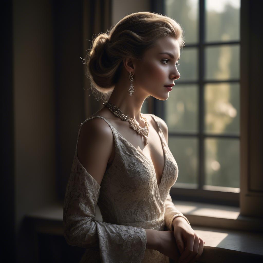 A stunning image of caucasian elegance in dramatic light.