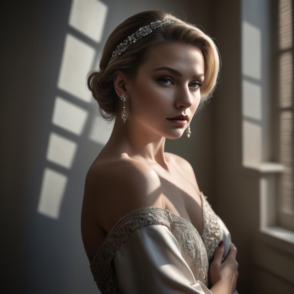 A stunning image of caucasian elegance in dramatic light.