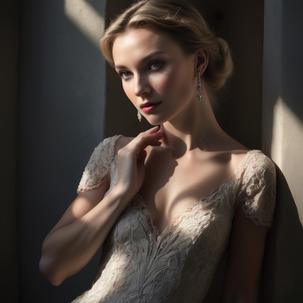 A stunning image of caucasian elegance in dramatic light.
