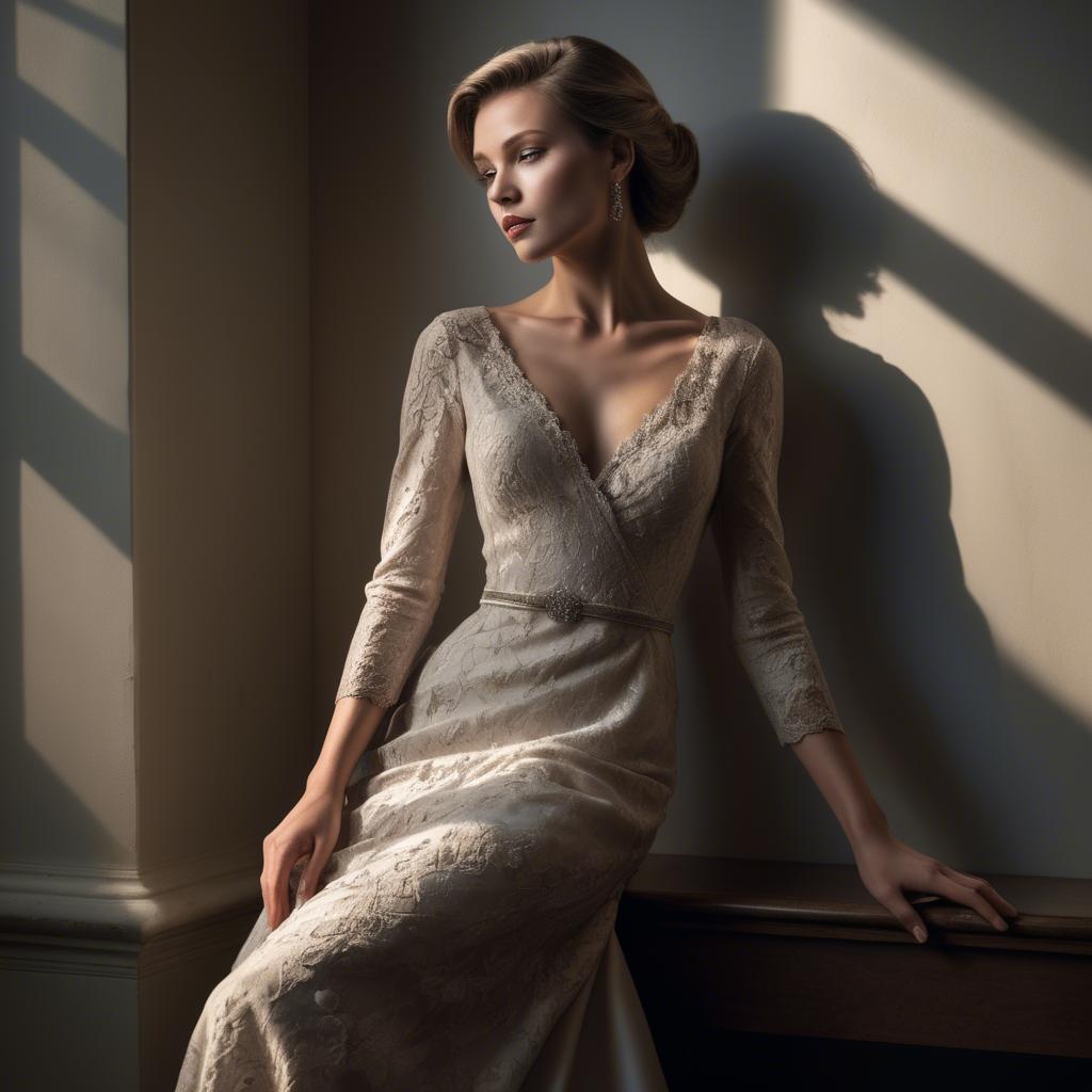 A stunning image of caucasian elegance in dramatic light.