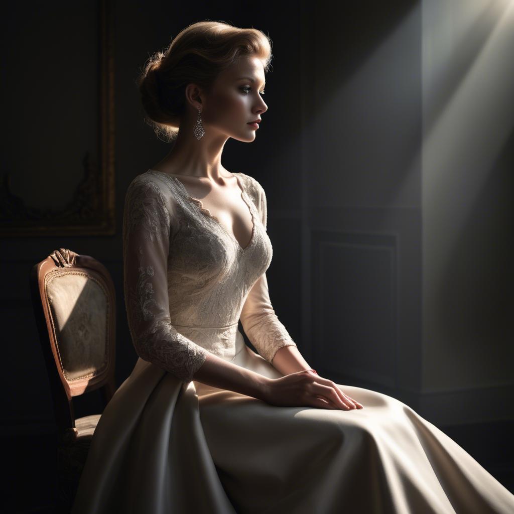 A stunning image of caucasian elegance in dramatic light.
