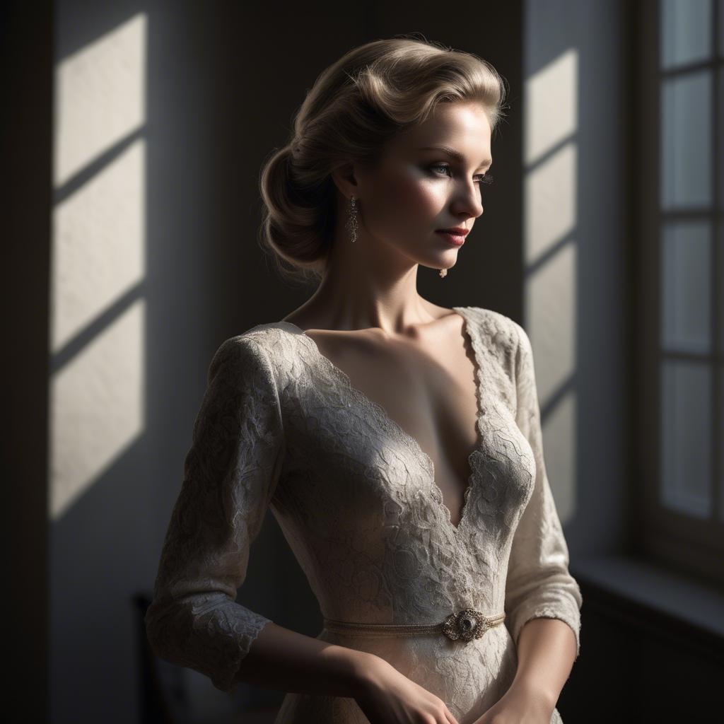 A stunning image of caucasian elegance in dramatic light.