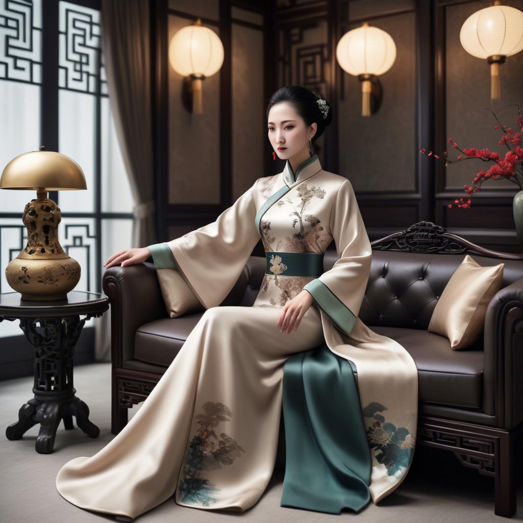 A stunning image of chinese elegance with luxurious textures.