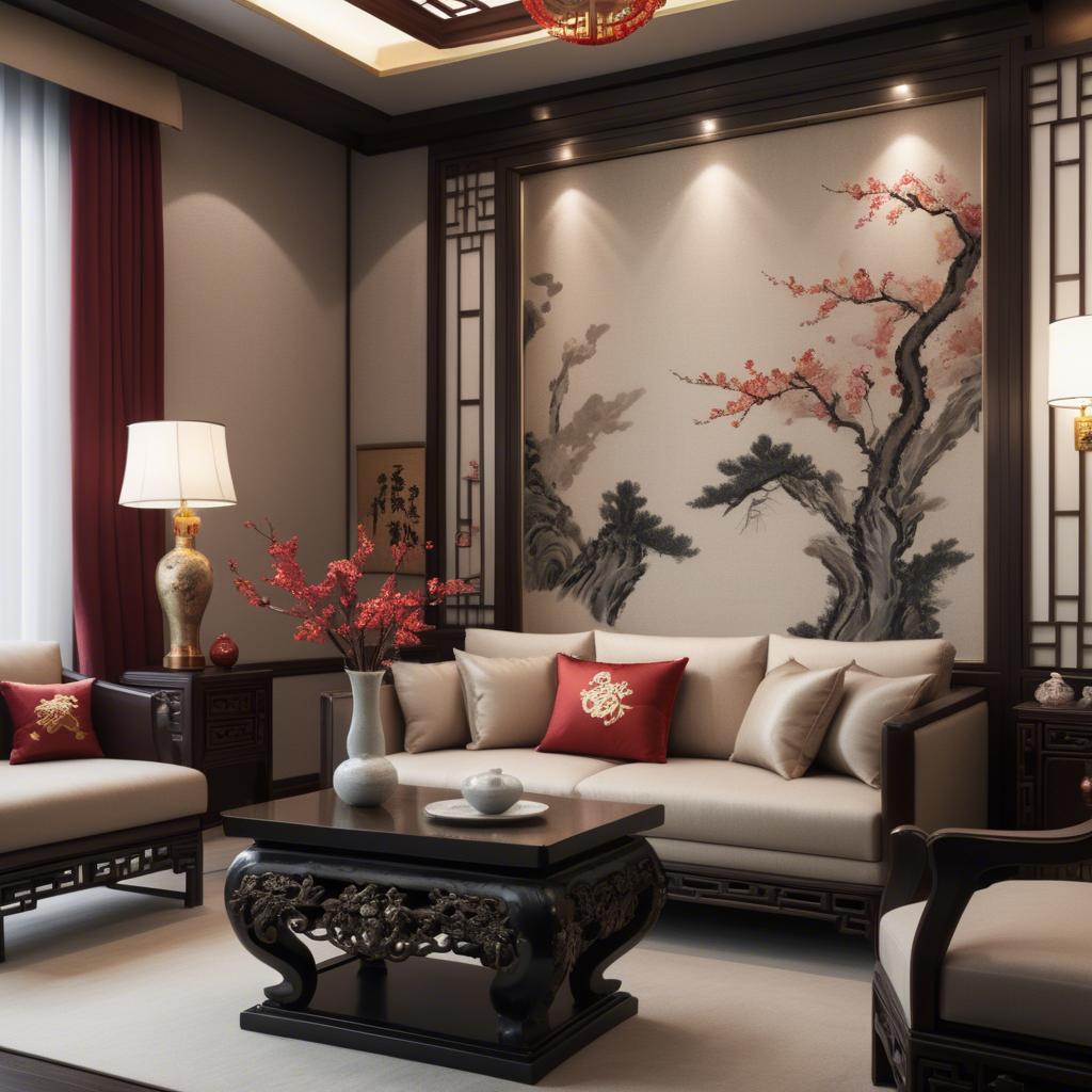A stunning image of chinese elegance with luxurious textures.