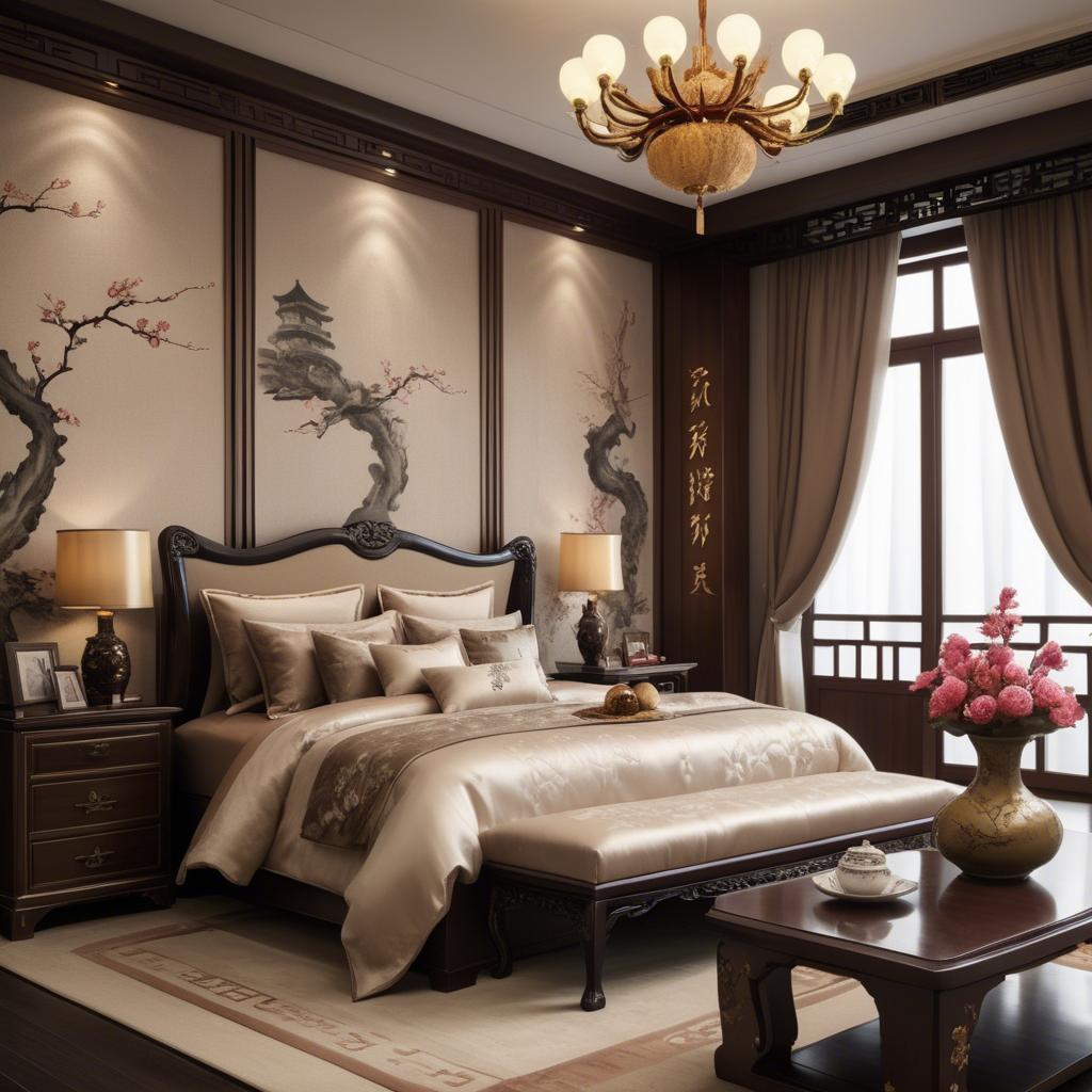 A stunning image of chinese elegance with luxurious textures.