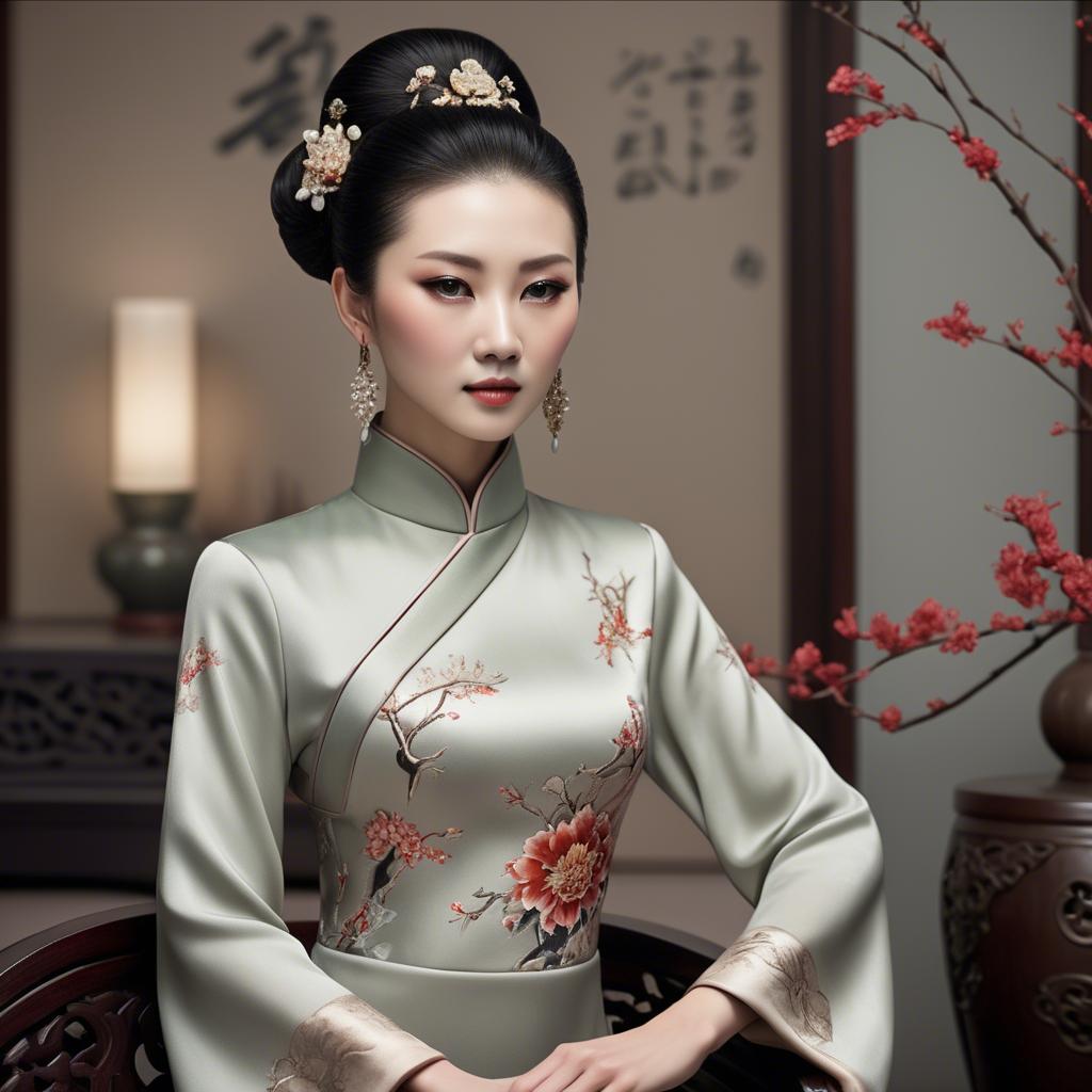 A stunning image of chinese elegance with luxurious textures.