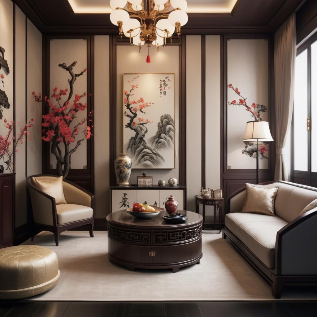 A stunning image of chinese elegance with luxurious textures.