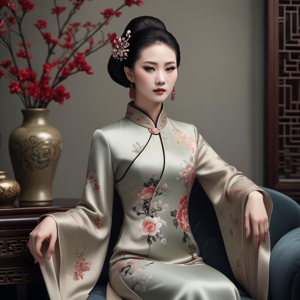A stunning image of chinese elegance with luxurious textures.