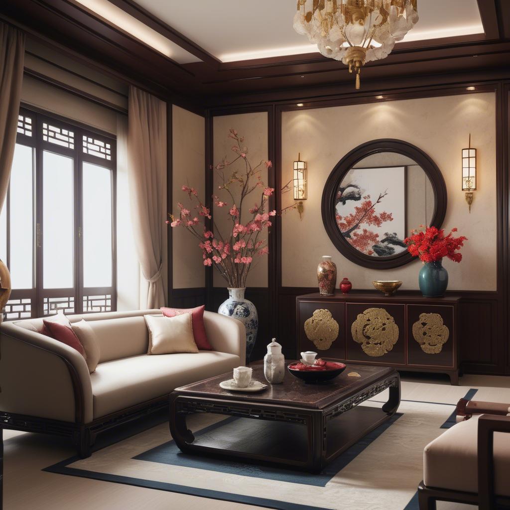 A stunning image of chinese elegance with luxurious textures.