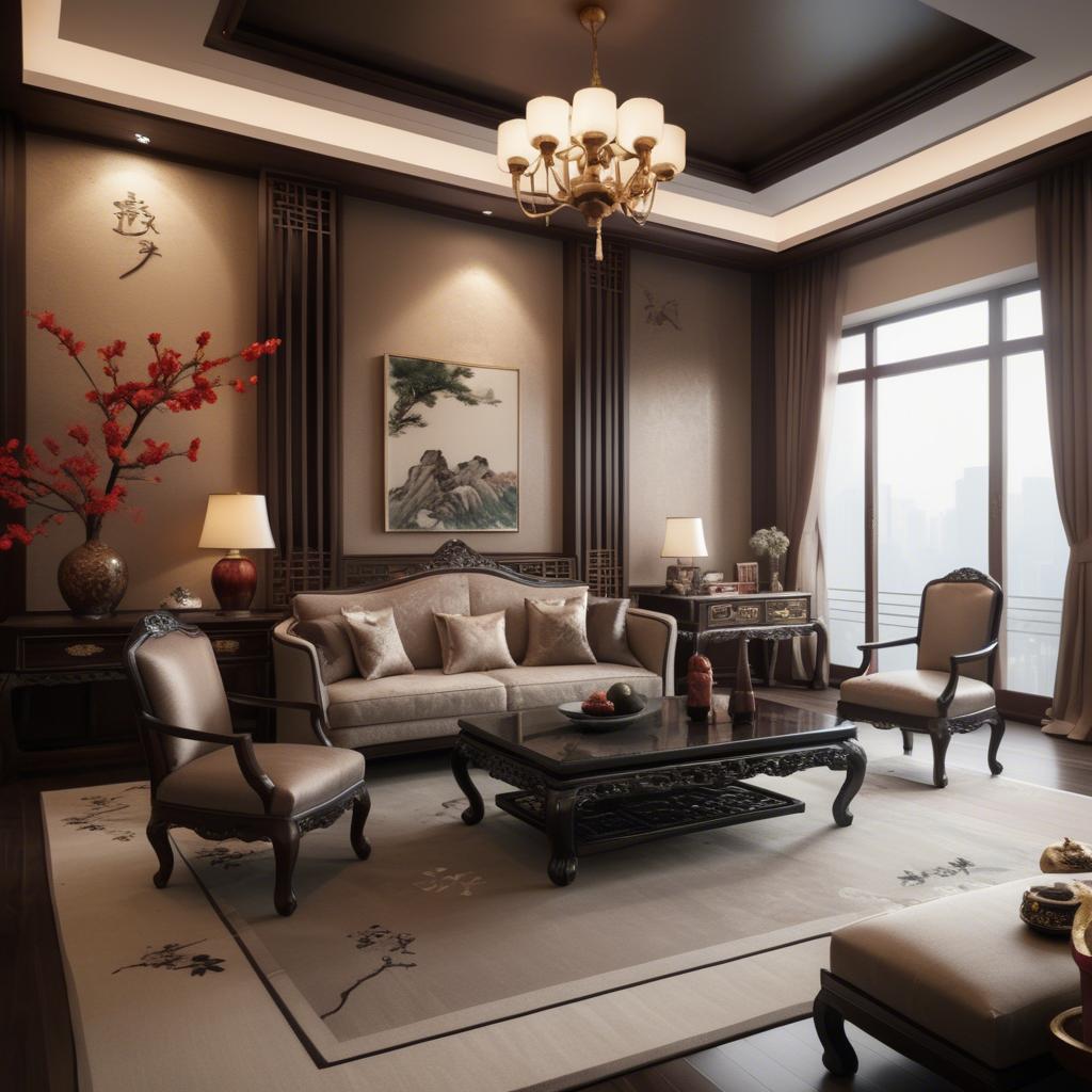 A stunning image of chinese elegance with luxurious textures.