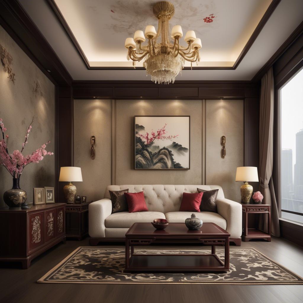 A stunning image of chinese elegance with luxurious textures.