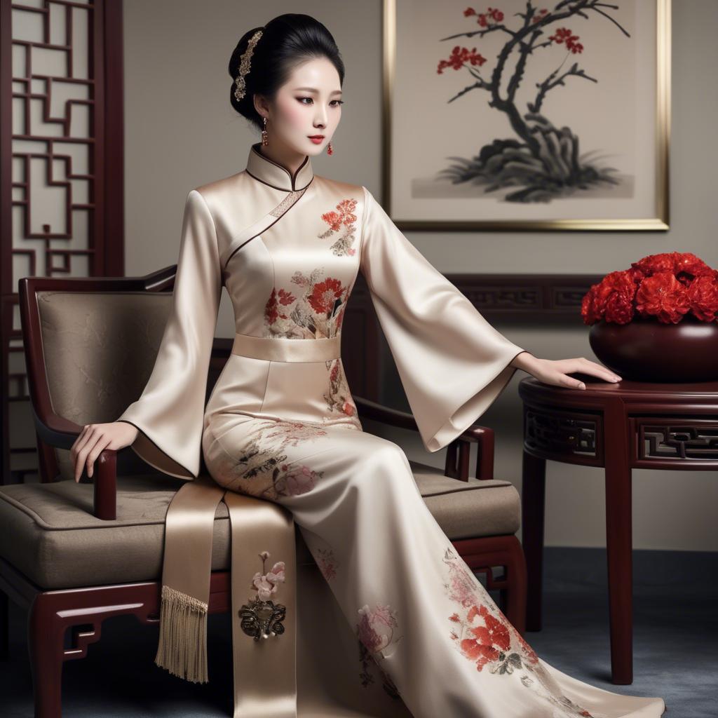 A stunning image of chinese elegance with luxurious textures.