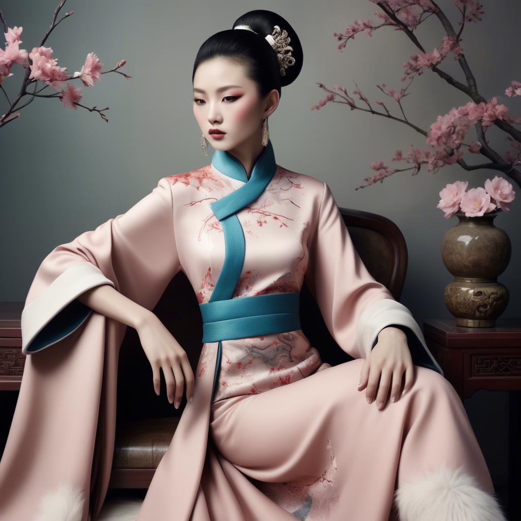 A stunning image of chinese glamour with soft textures.