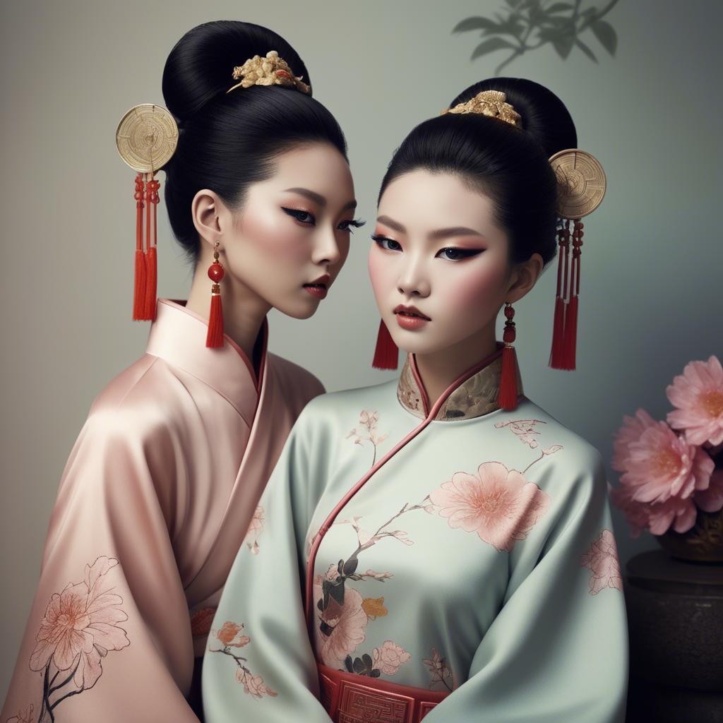 A stunning image of chinese glamour with soft textures.