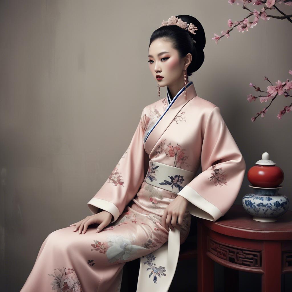 A stunning image of chinese glamour with soft textures.